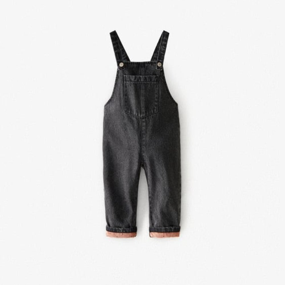 ZARA BASIC DENIM OVERALLS
